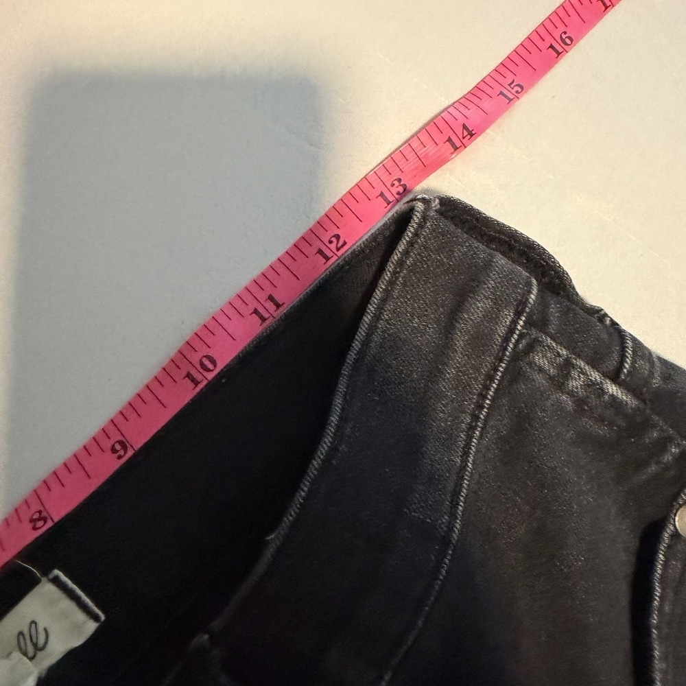 Madewell 10" High Rise Skinny Jeans Black Size 26 - Picture 6 of 9